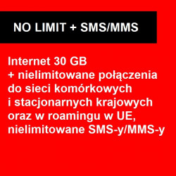 ABONAMENT NO LIMIT + 30 GB