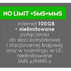 ABONAMENT NO LIMIT + 100 GB...